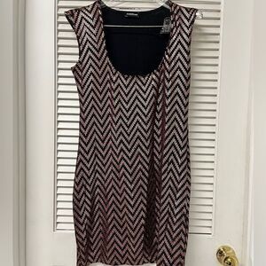 BEBE black/Gold Sequin Sparkle Mini Dress Sz JS